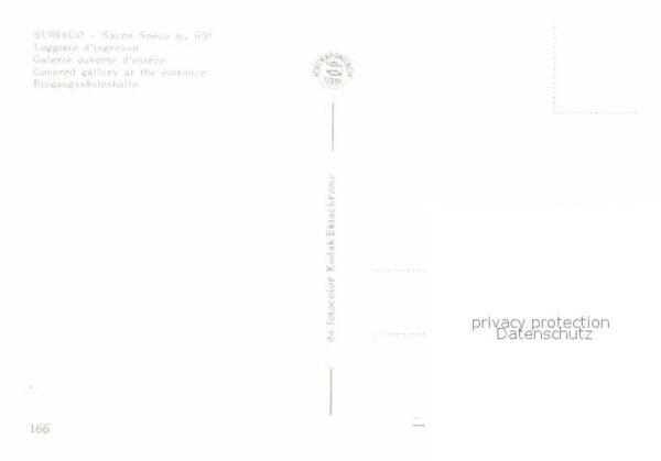 Subiaco Italien Sacro Speco Loggiato d_ingresso Kloster – Bild 2