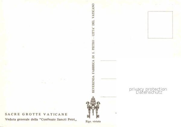Vatican Sacre Grotte Vaticane veduta generale d – Bild 2