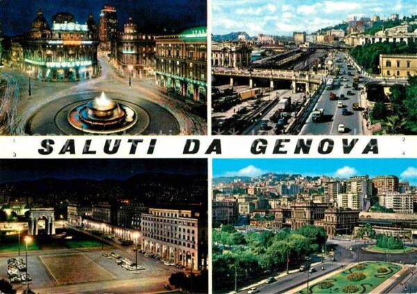 Genova Genua Liguria Piazza de Ferrari Stazione Marittima Pi