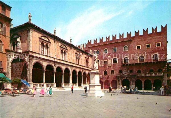 Verona Veneto Piazza Dante Monumento Denkmal