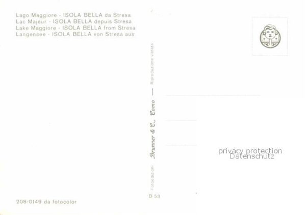 Isola Bella Lago Maggiore da Stresa Uferpromenade Blick zur Insel – Bild 2