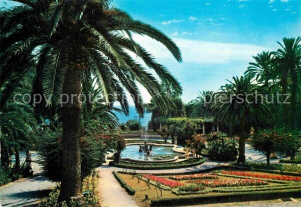 Sanremo Giardini Ormond Gärten Palmen