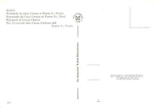 Roma Rom Piramide di Caio e Porta S Paolo Cestiu – Bild 2