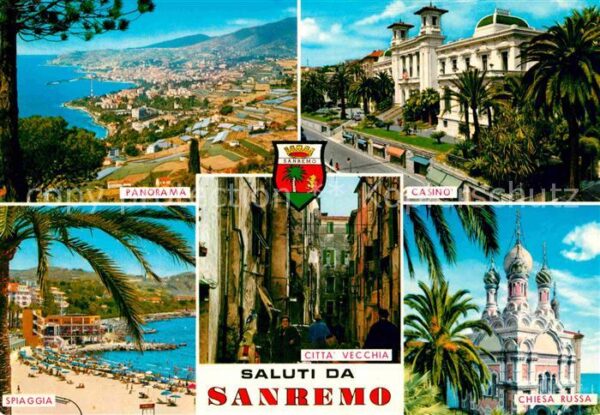Sanremo Panorama Casino Chiesa Russa Citta vecc