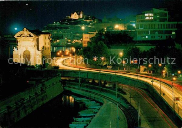 Ancona Marche Panorama e Jolly Hotel notturno