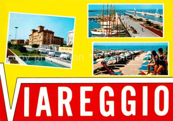 Viareggio Hafen Mole Segelyachten Strand