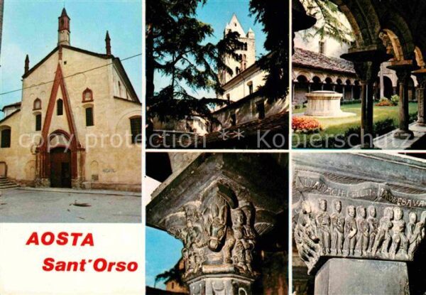 Aosta Chiesa di Sant Orso e Chiostro della Co
