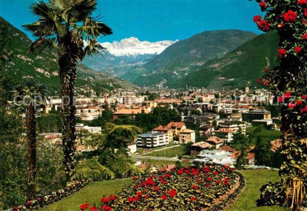 Bolzano verso il Catinaccio Panorama Blick gege