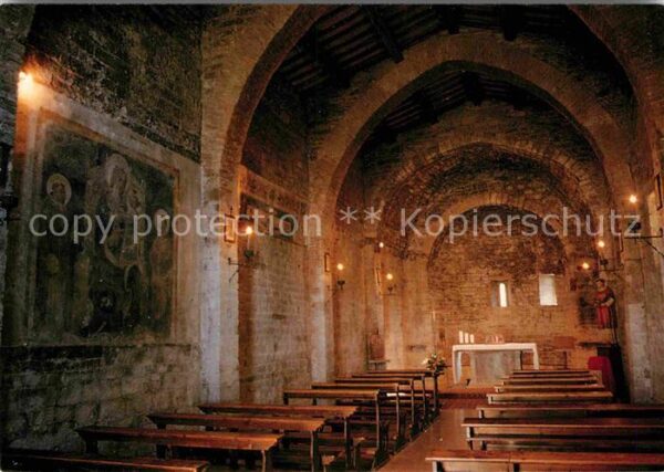 Assisi Umbria Chiesa di San Stefano interno