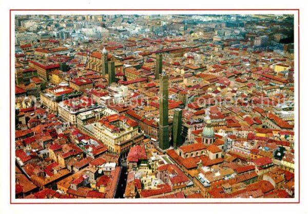 Bologna Il Centro con le Torri Asinelli e Garis