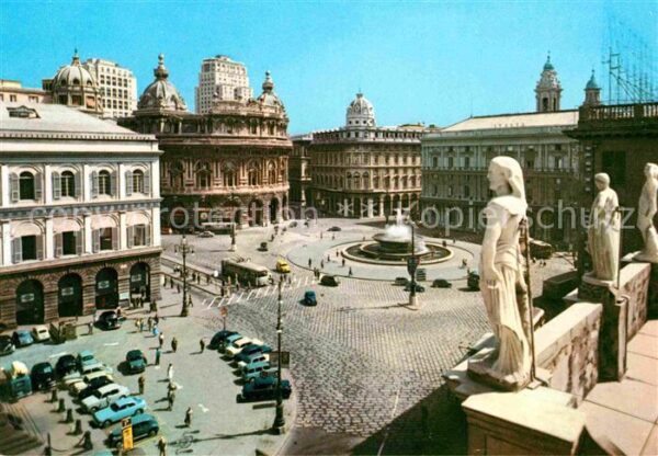 Genova Genua Liguria Piazza de Ferrari Fontana