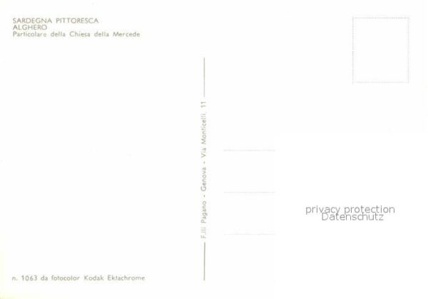 Alghero Particolare della Chiesa della Mercede – Bild 2