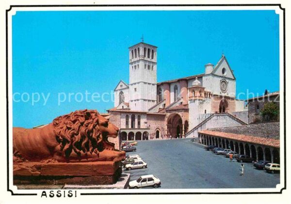 Assisi Umbria Basilica di San Francesco Basilika Löwe