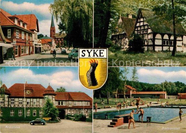 Syke Mühlendamm Kreishaus Badeanstalt Heimat