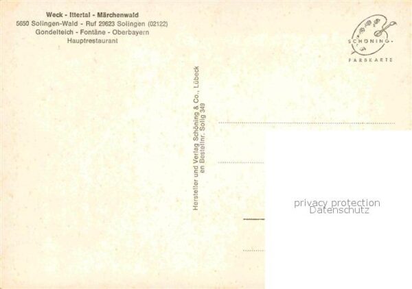 Wald Solingen Märchenwald Gondelteich Fontäne Restaur – Bild 2
