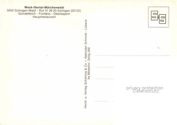 Wald Solingen Märchenwald Ittertal Gondelteich Fontän – Bild 2