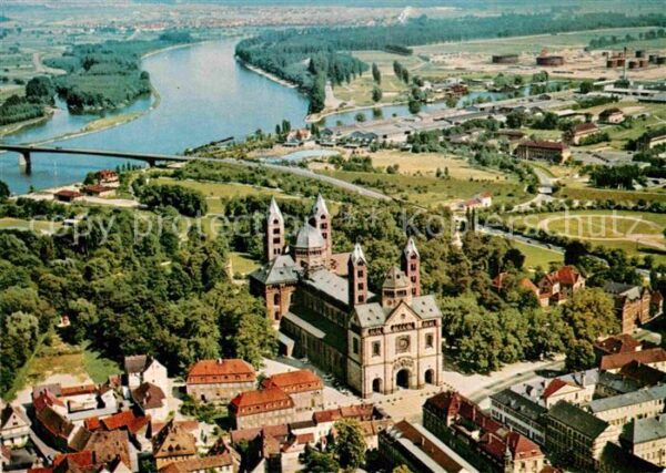 Speyer Rhein Fliegeraufnahme Dom