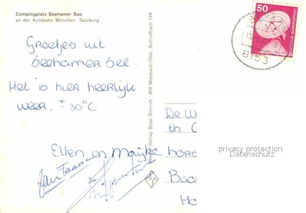 Seeham Campingplatz Seehamer See Wendelstein B – Bild 2