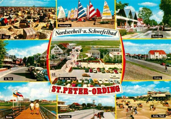 St Peter-Ording Strand Bad Brücke Strandsegler Promenad