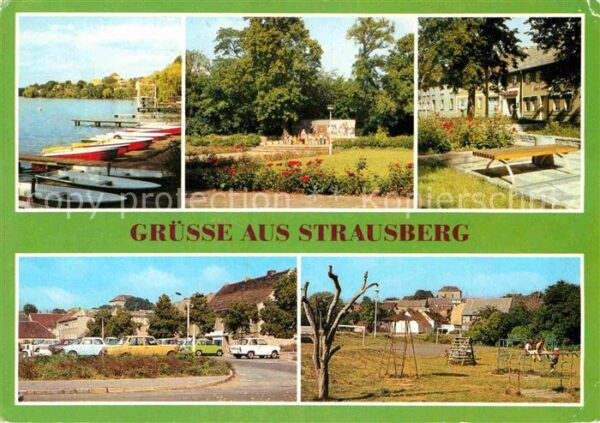 Strausberg Brandenburg Straussee Ehrenhain Leninplatz Teilansi