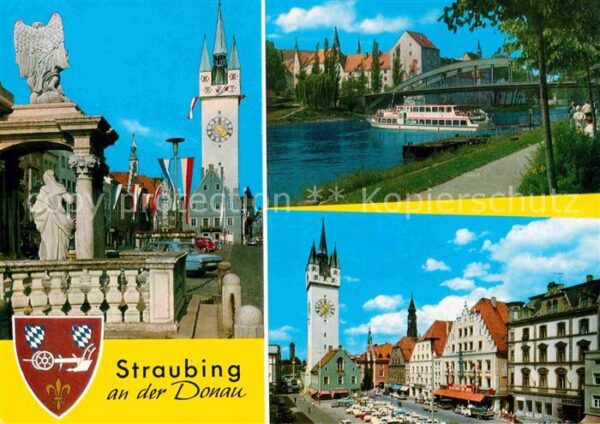 Straubing Stadtturm Theresien- und Ludwigsplatz S