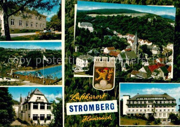 Stromberg Hunsrueck Panorama Kirche Freibad