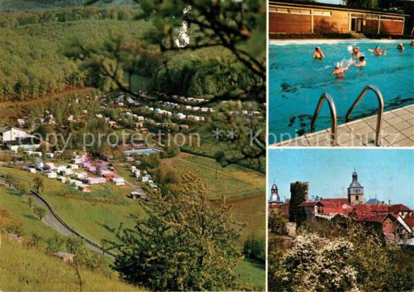 Gerbach Pfalz Fliegeraufnahme Campingplatz Kirche Fre
