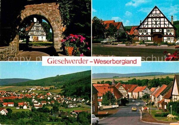 Gieselwerder Teilansicht Stadttor Fachwerkhaus