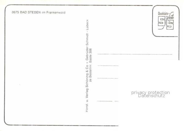 Bad Steben Teilansicht Kurpark Konzertplatz Brunne – Bild 2