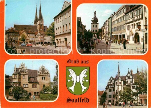 Saalfeld Saale Marktplatz Sankt Johenniskirche Blanken
