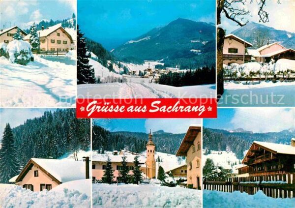 Sachrang Chiemgau Kirche Panorama