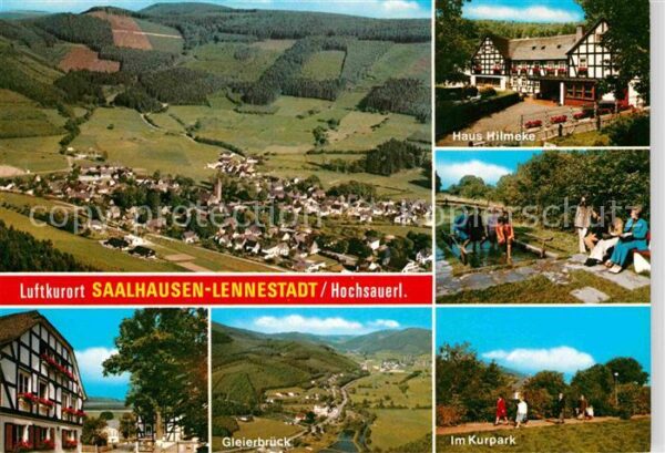 Saalhausen Sauerland Fliegeraufnahme Haus Hileke Kurpark Gle
