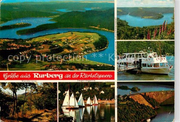 Rurberg Fliegeraufnahme Personenschiff Düren Se