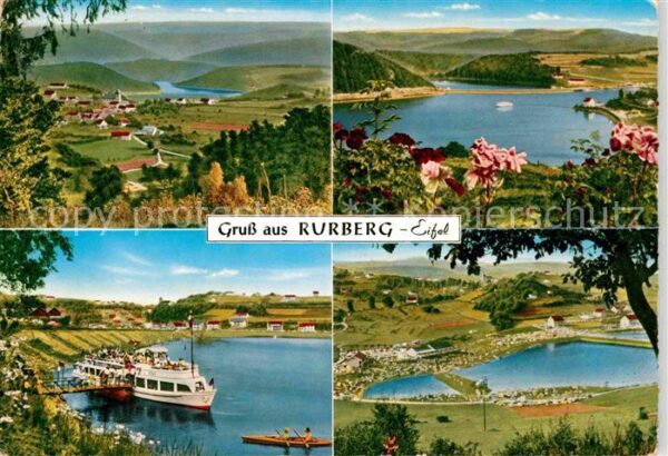 Rurberg Panorama Personenschiff Talsperre
