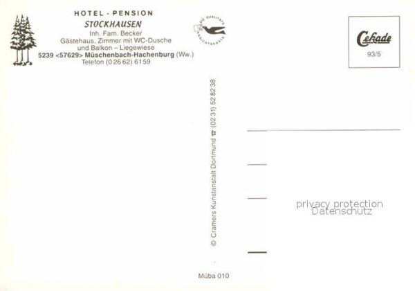 Mueschenbach Gasthaus Pension Stockhausen – Bild 2