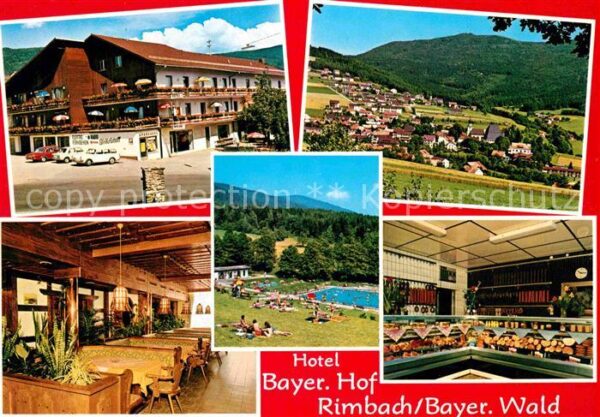 Rimbach Bayrischer Wald Panorama Freibad Gasthof Bayrischer Wal