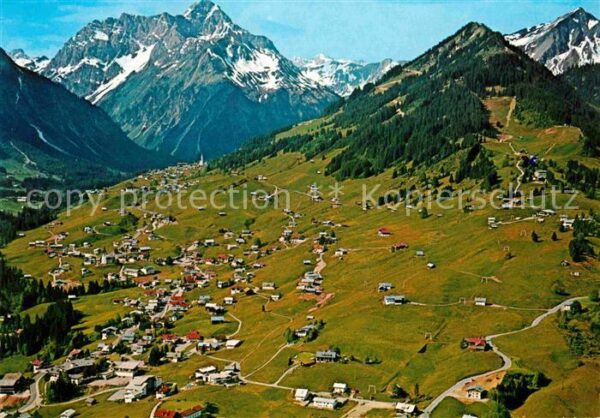 Hirschegg Kleinwalsertal Vorarlberg Fliegeraufnahme