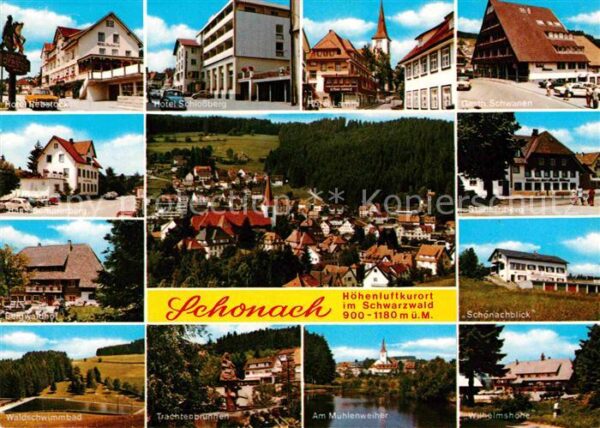 Schonach Schwarzwald Stadtansichten