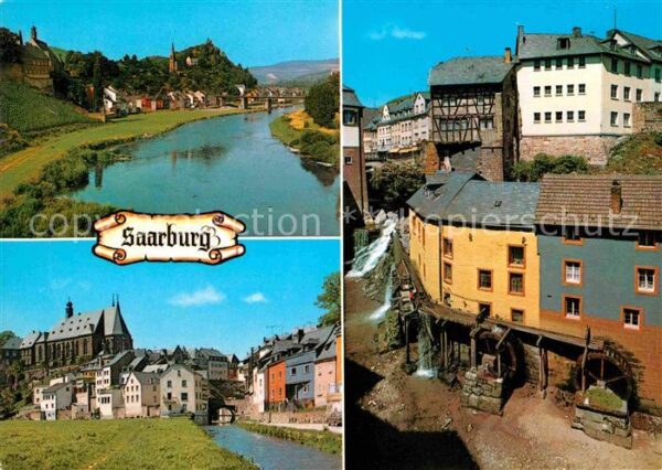 Saarburg Saar Kirche Sankt Laurentius Uferpromenade