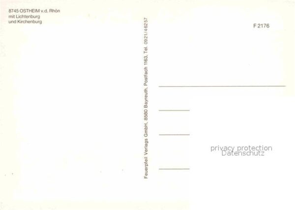 Ostheim Rhoen Panorama Lichtenburg Kirchenburg – Bild 2