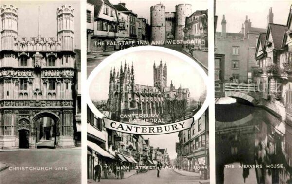 Canterbury Kent Christchurch Gate Falstaff Inn West Gat