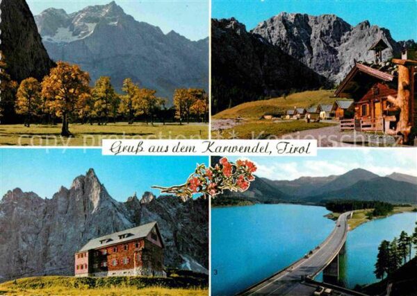 Karwendel Grosser Ahornboden Engalm gegen Grubenk