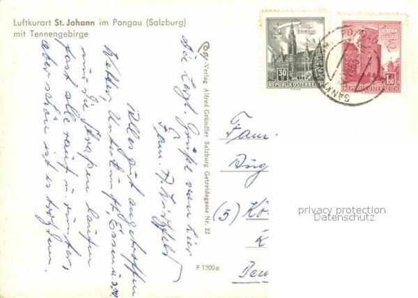 St Johann Pongau Gesamtansicht Luftkurort mit Tennengebi – Bild 2