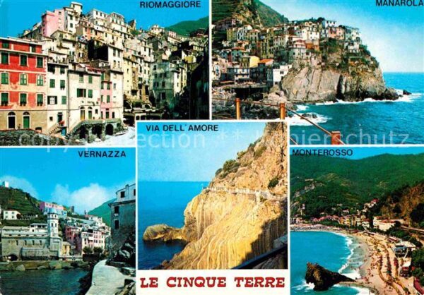 Cinque Terre Küstenstädte der Region Riomaggiore Man