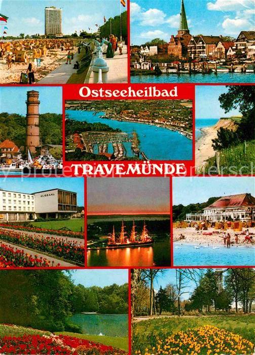 Travemuende Ostseebad Strand Promenade Hotel Hochhaus Kirche