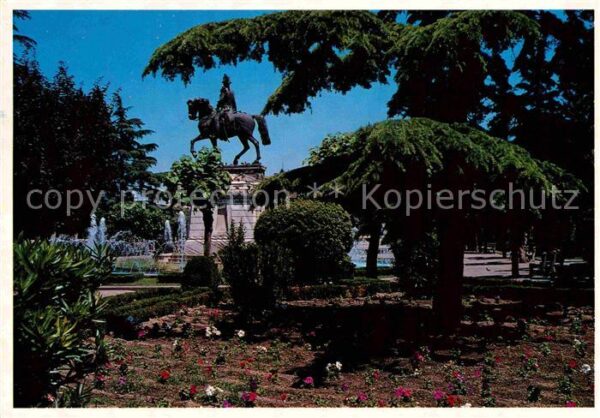 Logroño Fuente del Gral Espartero Jardin Monume