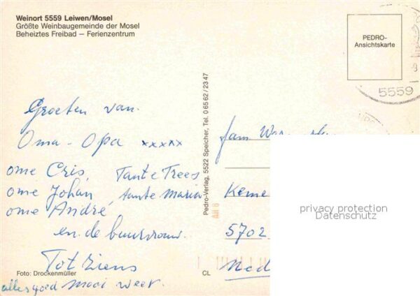 Leiwen Mosel Teilansichten Weinort Weinbaugebiet Fre – Bild 2