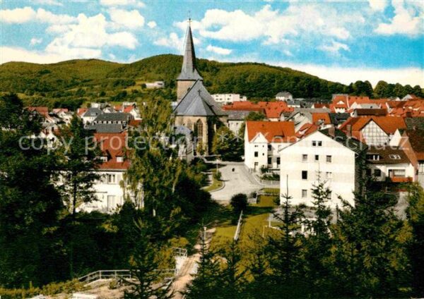 Waldkappel Ortsansicht mit Kirche