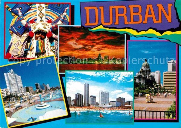 Durban South Africa Africa Ricksha Boy Hotels am Strand Swi