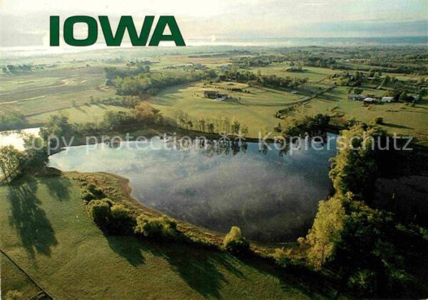 Iowa US-State Reflections aerial view